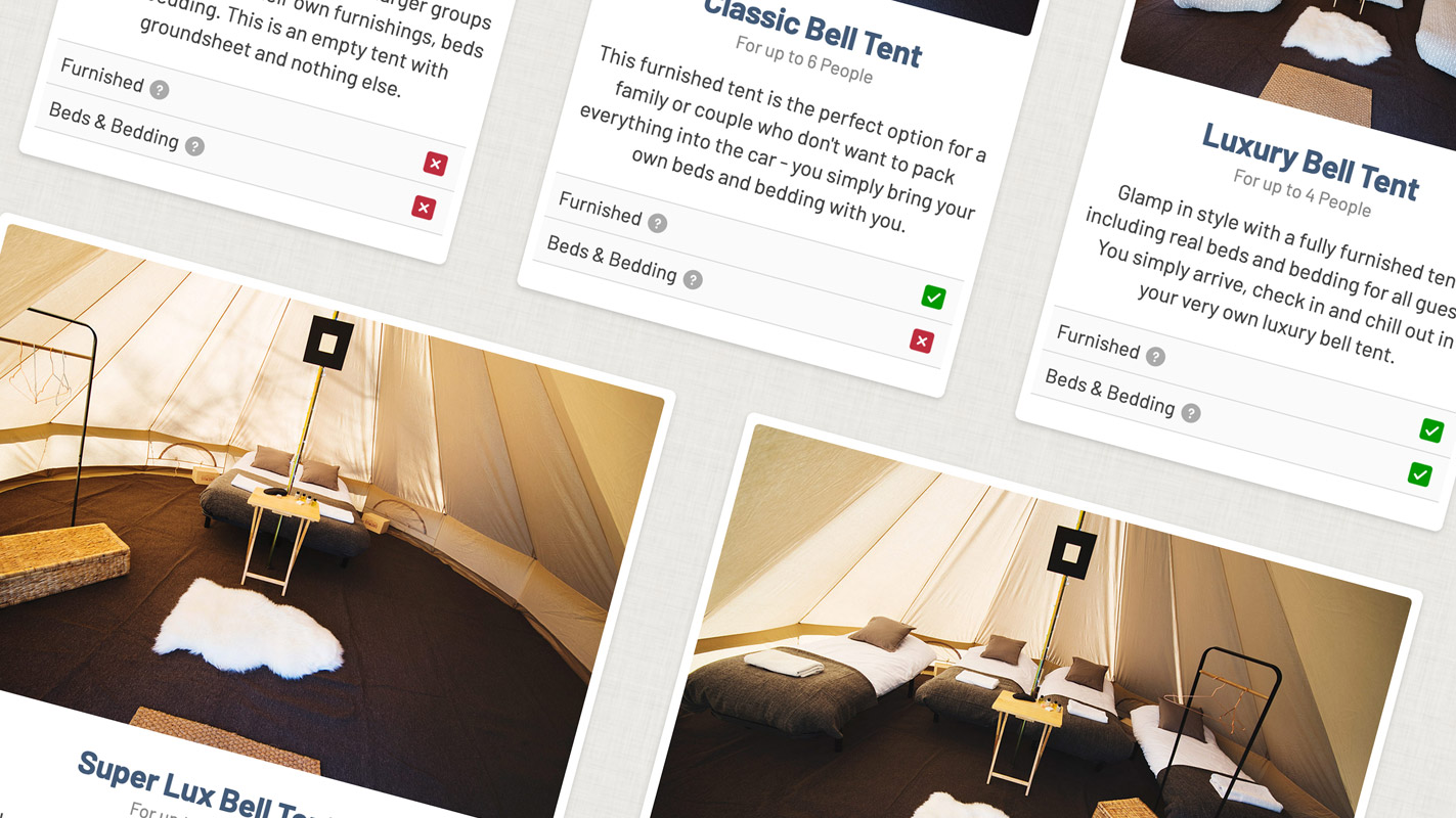 Glamping Online Booking Service from Honeybells