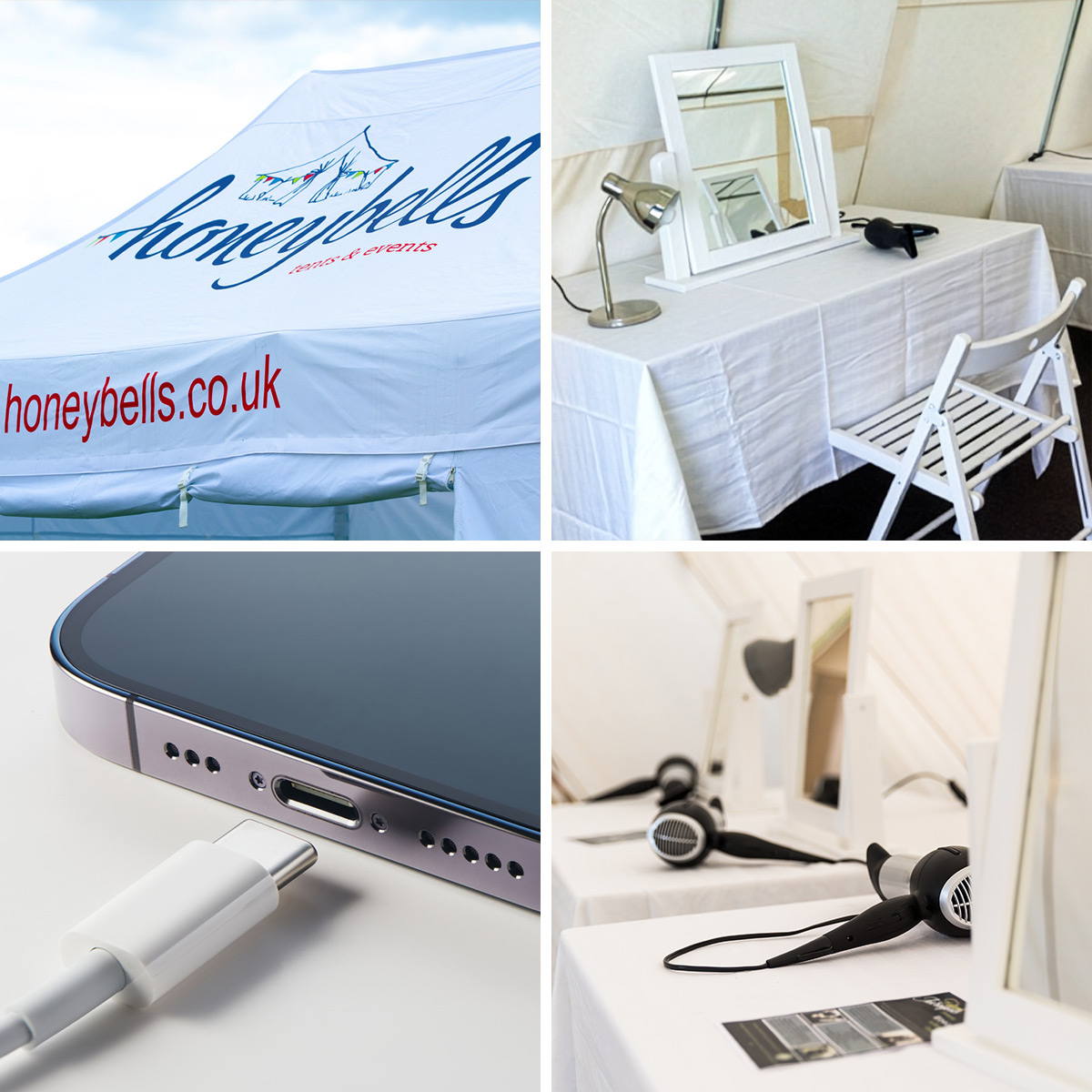 Honeybells Pamper & Power Tent