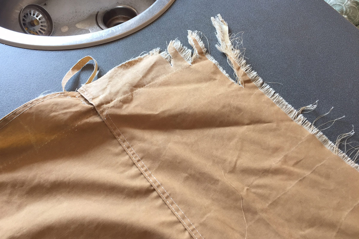 Repair Bell Tent Frayed Edges