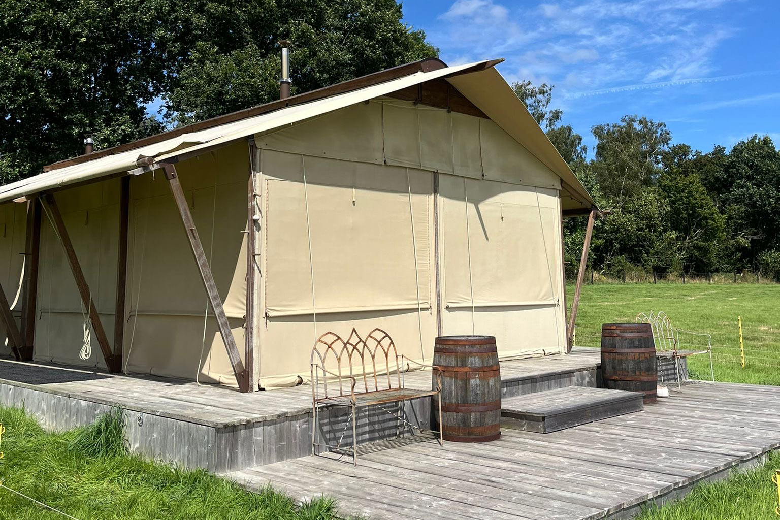 Safari Tent Cleaning On-Site