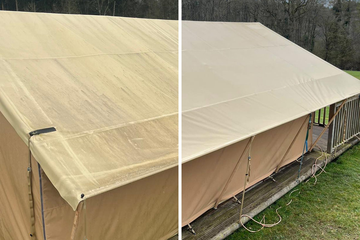 On-Site Tent Cleaning Service